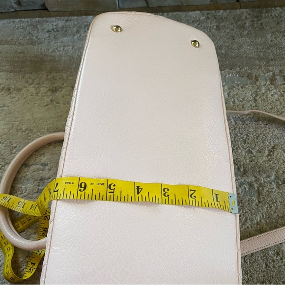 Vera Bradley Large Quilted Purse Emma Handbag Pale Pink Leather Shoulder Bag - Picture 14 of 14